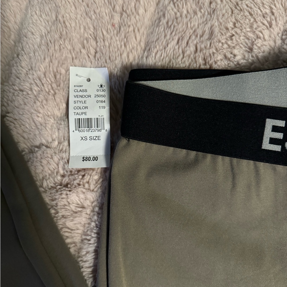 Fear of God Essentials Olive Green Leggings with Black Waistband - Picture 2 of 6
